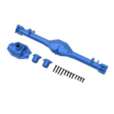 1/10 RC Rear Axle Housing - Aluminum Alloy Axle Assembly for Losi - Improved Control for RC Car Racing Games - Compatible with Hammer Rey, Rock Rey (Red) (Dark Blue)