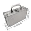 kowaku Aluminum Alloy Chip Case Chip Holder Storage Case Lockable Storage Container Hold 100 Chips Chip Carrier for Activities Party view 3