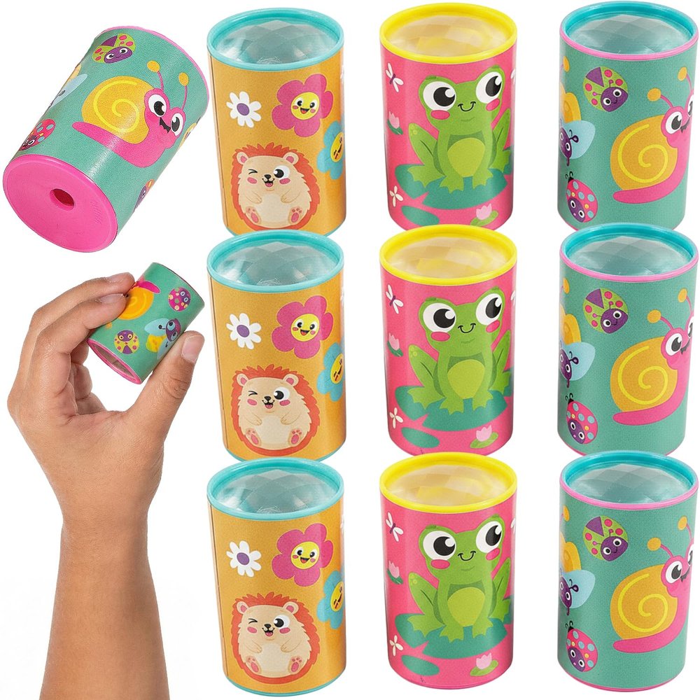 Fun Express 1 3/4" Bulk 48 Pieces Mini Springtime Friends Animal Characters Prisms