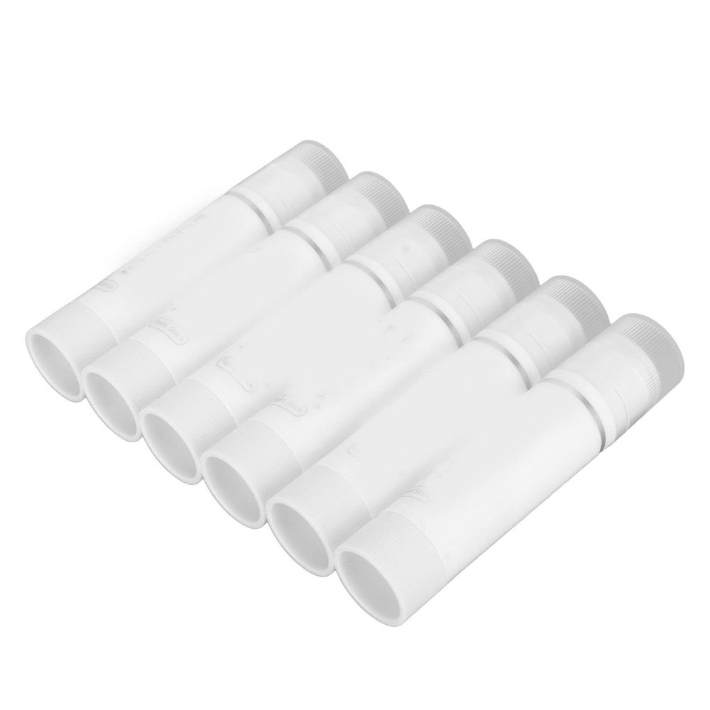 6PCS Tempera Paint Sticks, Washable Paint Sticks Quick Drying Art Supplies Vibrant Pure Color for Coloring Painting Doodle (White)