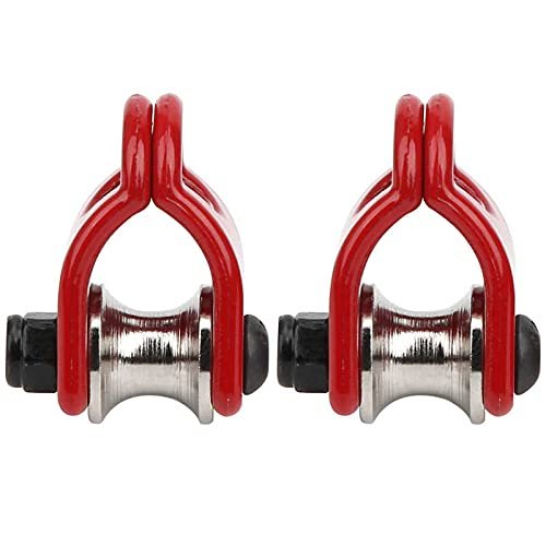 2pcs RC Model Simulated Lifting Pulley Steel Wire Rope Fit for HSP Fit for REDCAT Crawler Car(A)