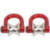 2pcs RC Model Simulated Lifting Pulley Steel Wire Rope Fit for HSP Fit for REDCAT Crawler Car(A) view 3