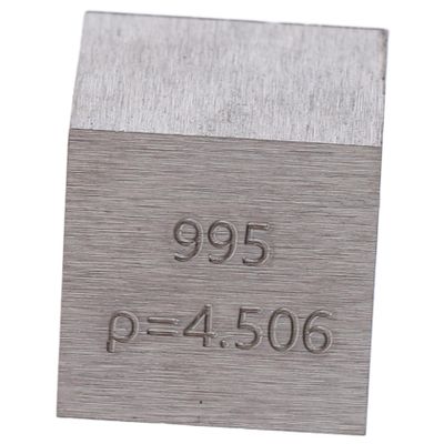 GLEAVI 4.6g Metal Density Cube for Science Education Titanium Element Cube for Classroom Experiments and Demonstrations Educational Specimen for Students and Teachers