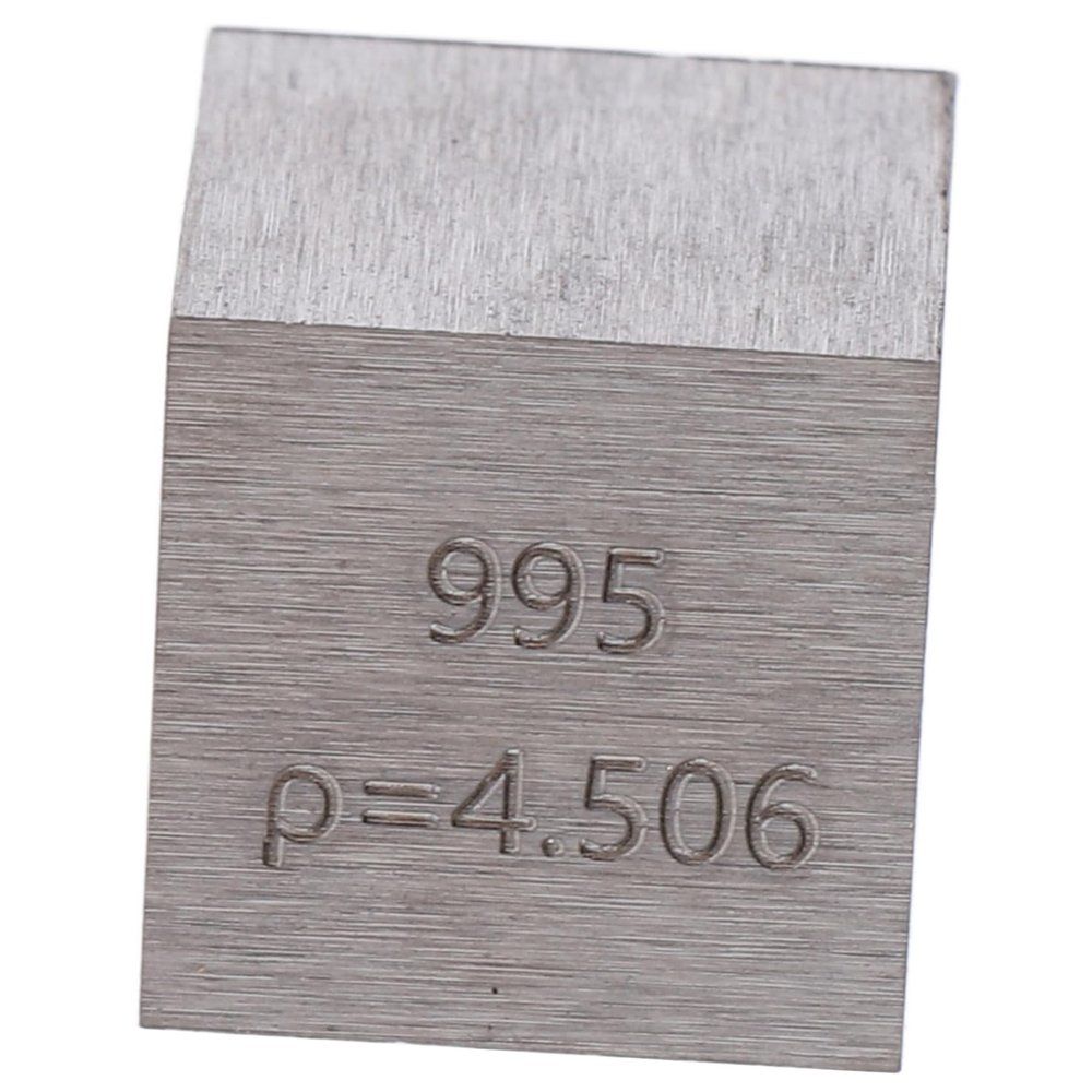 GLEAVI 4.6g Metal Density Cube for Science Education Titanium Element Cube for Classroom Experiments and Demonstrations Educational Specimen for Students and Teachers
