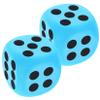 CHICAMPERA 2pcs Eva Dice for Boys and Girls Sturdy Educational Game Props for Family Gatherings and Party Games Lightweight Rounded Corners for Safety view 1