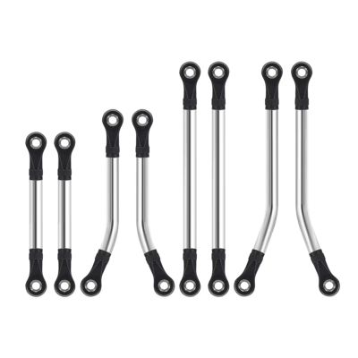 cvking Compatible with TRX4M 1/18 RC Car Upgrade Parts 8 Piece Steel High Clearance Suspension Link Rod Set 9749 RC Links Linkage