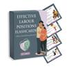 50 Labor Positions Flashcards - Doula & Labor Prep Guide for Natural Birth, Hospital & Home Birth Essentials, and Labor & Delivery Nurse Supplies view 1