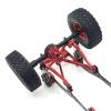 cvking Compatible with WPL C64 1/16 Remote Control Car Upgrade Parts Accessories Metal for Chassis Link Rod Pull Rod Set RC Links Linkage(Red) view 4