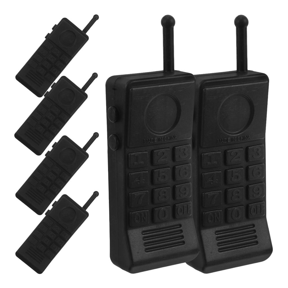 BESTonZON Realistic Kids Police Toy Set for Pretend Play Phone Sturdy Plastic 6pcs