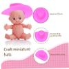 Angoily 50pcs Miniature Hats for Dolls Decorative Tiny Hats for Dollhouse Adorable Party Accessories for Christmas Birthdays and Weddings view 2