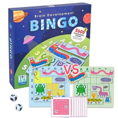 CHCAKA STEM Explorers Brainometry - Brain Games, Brainteaser, Building Logic Toys, Gifts for Boys and Girls, Math Manipulatives-Roll Dice, Race Your Opponent to Fill Grid with Different Shapes!