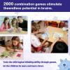 CHCAKA STEM Explorers Brainometry - Brain Games, Brainteaser, Building Logic Toys, Gifts for Boys and Girls, Math Manipulatives-Roll Dice, Race Your Opponent to Fill Grid with Different Shapes! view 3