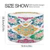 YETTASBIN Mexican Talavera Cotton Rope Basket Large Round Baby Laundry Basket Toy Blanket Books Storage Bin for Bedroom Bathroom Nursery Home Decor, 20 x 14 Inch view 2