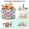 YETTASBIN Mexican Talavera Cotton Rope Basket Large Round Baby Laundry Basket Toy Blanket Books Storage Bin for Bedroom Bathroom Nursery Home Decor, 20 x 14 Inch view 4