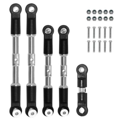 5pcs Steel Turnbuckles Camber Links Toe Links Set Linkage for ARR-ma 1/7 for Infr-Action for 1/8 for Typ-hon Upgrade Parts