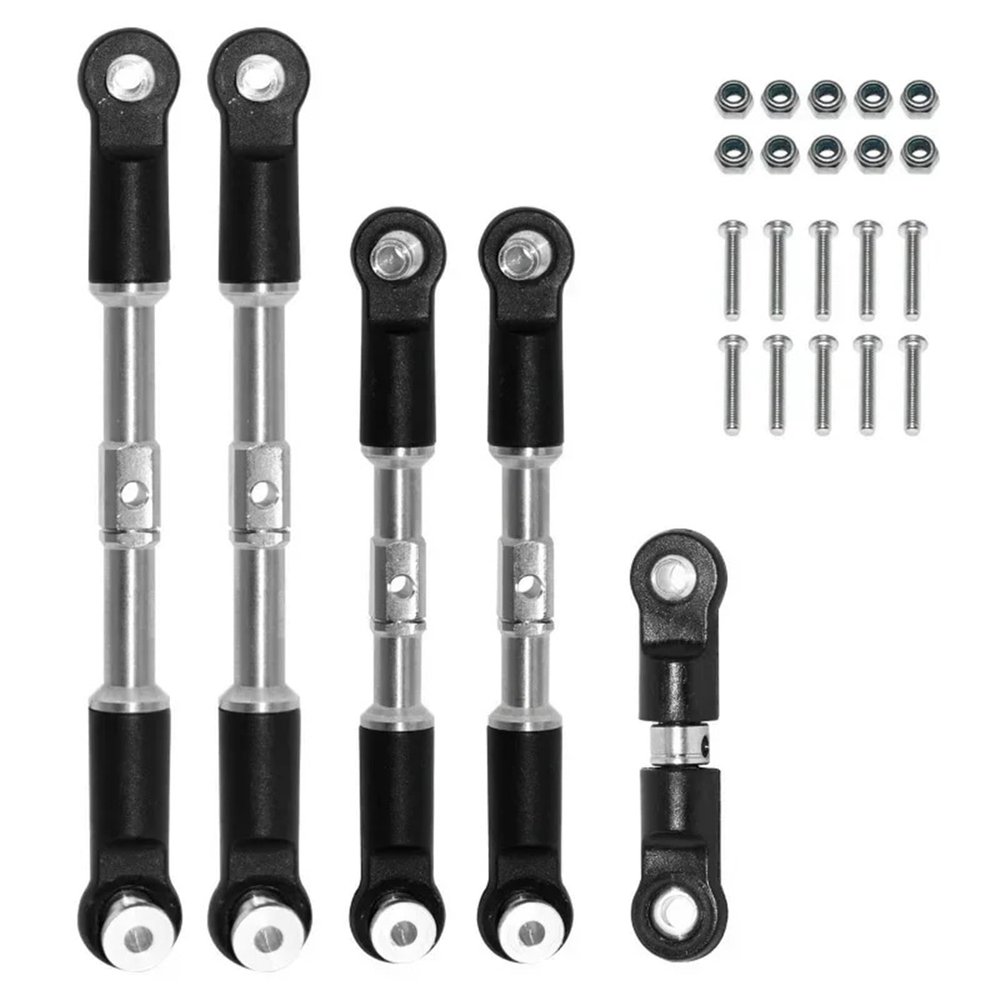 5pcs Steel Turnbuckles Camber Links Toe Links Set Linkage for ARR-ma 1/7 for Infr-Action for 1/8 for Typ-hon Upgrade Parts