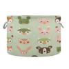 YETTASBIN Cartoon Animal Cotton Rope Basket Large Round Baby Laundry Basket Toy Blanket Books Storage Bin for Bedroom Bathroom Nursery Home Decor, 20 x 14 Inch view 1