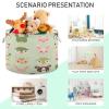 YETTASBIN Cartoon Animal Cotton Rope Basket Large Round Baby Laundry Basket Toy Blanket Books Storage Bin for Bedroom Bathroom Nursery Home Decor, 20 x 14 Inch view 4
