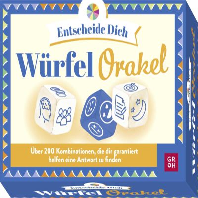 Dice oracle Decide: Over 200 combinations with which you are guaranteed to find answers. Decision aid dice game for adults with extensive booklet