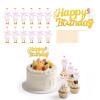 13pcs Silly Goose Cake Toppers, Goose Cupcake Toppers Funny Happy Birthday Cake Decorations for Baby Shower Boys & Girls Animal Theme Birthday Party Supplies view 1