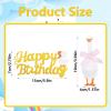 13pcs Silly Goose Cake Toppers, Goose Cupcake Toppers Funny Happy Birthday Cake Decorations for Baby Shower Boys & Girls Animal Theme Birthday Party Supplies view 2