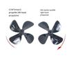 4mm Stainless Steel Shaft Assembly with Four-Leaf PC Propeller, RC Boat Parts, Multiple Length Options(300mm-250mm 70mm-Left-Blue) view 3
