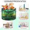 YETTASBIN St. Patrick's Day Hat Cotton Rope Basket Large Round Baby Laundry Basket Toy Blanket Books Storage Bin for Bedroom Bathroom Nursery Home Decor, 20 x 14 Inch view 4