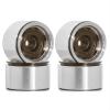 4pcs 1.0" Metal Beadlock Wheel Hub Wheel Rim for 1/18 1/24 RC Crawler Car TRX4M Axial SCX24 AX24 Upgrade Parts(Brown) view 1