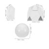 ELAYARD 3pcs Crystal Prism for Science Teaching and Photography Includes Triangular Prism Pyramid and Sphere for Light Refraction and Home Decor view 2