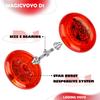 MAGICYOYO Looping Yoyo D1 Responsive YoYo for Kids Beginners, Starter Yo-yo 2A Loop Yo Yo Easy to Play Basic String Tricks (Red +Glow Green) view 4