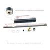 3mm Stainless Steel Shaft for RC Boats, Model Boat Parts, Multiple Length Options(Shaft 200mm Sleeve 150mm) view 3