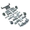 Metal Upgrade, Swing Arm, Steering Cup, Vulnerable Parts Set, for MN Model 1/16 MN38 RC Car Parts(Dark Grey) view 1