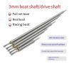3mm Stainless Steel Shaft Assembly, Hard Shaft, RC Boat Parts, Multiple Length Options(Shaft 100mm Sleeve 50mm) view 3