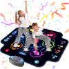 KIZJORYA Dance Mat, Kids Electronic Dance Pad with Wireless Bluetooth 5 Speeds 9 Levels, Music Toys Birthday & Xmas Gifts for Girls Boys 3 4 5 6 7 8 9 10+ Year Old view 1