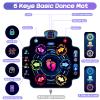 KIZJORYA Dance Mat, Kids Electronic Dance Pad with Wireless Bluetooth 5 Speeds 9 Levels, Music Toys Birthday & Xmas Gifts for Girls Boys 3 4 5 6 7 8 9 10+ Year Old view 3
