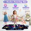 KIZJORYA Dance Mat, Kids Electronic Dance Pad with Wireless Bluetooth 5 Speeds 9 Levels, Music Toys Birthday & Xmas Gifts for Girls Boys 3 4 5 6 7 8 9 10+ Year Old view 4
