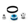 Low Noise Belt Drive Conversion Kit Transmission 36T/16TGears System TT02 Belt Drive Gear Upgrade for Tam-iya 1/10 TT02 Series view 3