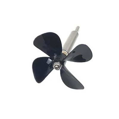 4mm Stainless Steel Shaft Assembly with Four-Leaf PC Propeller, RC Boat Parts, Multiple Length Options(300mm-250mm 70mm-Right-Black)