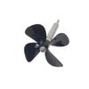 4mm Stainless Steel Shaft Assembly with Four-Leaf PC Propeller, RC Boat Parts, Multiple Length Options(300mm-250mm 70mm-Right-Black) view 1