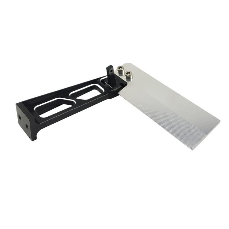 2mm Low-Resistance Rudder, 60x75mm All-Metal Steering Blade for RC Racing Boats, 7075 Aluminum CNC