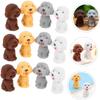 36 Pcs Animal Pencil Era sers Dog Cap Era sers 3D Cute Era sers Pencil Top Era sers Puppy Shaped Era sers Back to School Eraser for Children Party Favor Supplies view 2