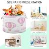 YETTASBIN Hot Air Balloons Cotton Rope Basket Large Round Baby Laundry Basket Toy Blanket Books Storage Bin for Bedroom Bathroom Nursery Home Decor, 20 x 14 Inch view 4