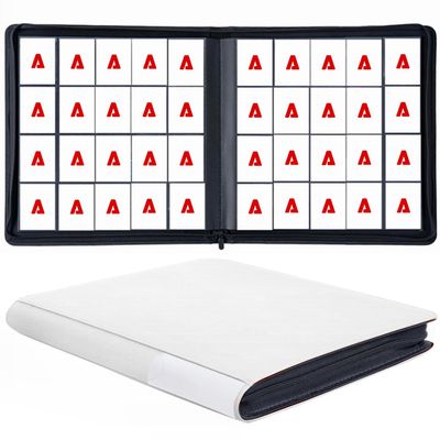 20 Pockets Card Binder, Trading Card Binder, Premium Side Loading TCG Card, 1280+ Card Collection Binder for MTG, Yugi, Hoke Cards and Cards Sleeve, Card Holder Binders (20Pockets-White)