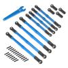 8pcs Metal Push Rod Toe Links Turnbuckle 5319X 5338R for 1/10 for Trxs for Sum-mit for Revo 3.3 RC Car Upgrade Parts Accessories D251(Blue) view 3