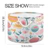 YETTASBIN Easter Egg Flower Cotton Rope Basket Large Round Baby Laundry Basket Toy Blanket Books Storage Bin for Bedroom Bathroom Nursery Home Decor, 20 x 14 Inch view 2