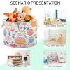 YETTASBIN Easter Egg Flower Cotton Rope Basket Large Round Baby Laundry Basket Toy Blanket Books Storage Bin for Bedroom Bathroom Nursery Home Decor, 20 x 14 Inch view 4