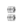 for Tam-iya Complete Set Aluminum Front & Rear Wheel Hubs Rims for 1/14 for Ta-Miya Tractor Climbing Trailer RC Car Upgrade Parts(White) view 1