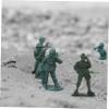BESTonZON 100pcs Miniature Soldier Figurines Soldiers Model Lightweight Compact Action Figures for Role-Playing Table Decoration view 4