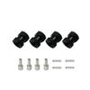 4pcs Aluminum RC Car 12mm Hex Hub Drive Adaptor 15/20/25mm Combiner Coupler for 1/10 RC Crawler Axial SCX10 D90(15mm Black) view 1