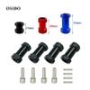 4pcs Aluminum RC Car 12mm Hex Hub Drive Adaptor 15/20/25mm Combiner Coupler for 1/10 RC Crawler Axial SCX10 D90(15mm Black) view 2